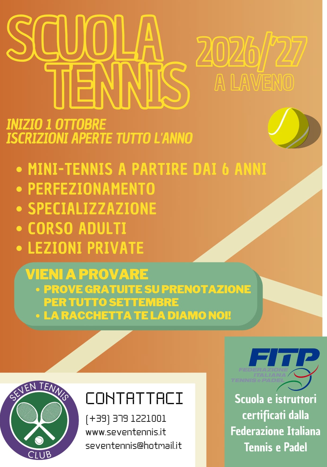 Scuola Tennis 2026/27